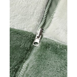 1pc Double-Sided Outdoor Jacket Women'S Fashion Large Size Women'S Clothing  New Autumn And Winter Outdoor Jacket Loose Top Large Size Women'S Versatile Fashion Casual Large Size Outdoor Double-Sided Soft Shell Jacket