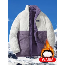 Reversible Chic Plus Size Women's Jacket - Casual Long Sleeve, Zip-Up Outerwear with Pockets for Fall & Winter