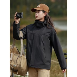 Women's 3-in-1 Winter Outdoor Jacket Set - Waterproof, Windproof & Warm with Detachable Fleece Liner, Hooded for Hiking & Travel